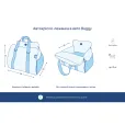 Автокрісло-лежанка в авто Harley&Cho Buggy brown one size коричневий
