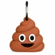 Брелок-диспенсер для пакетів Camon "POO" з пакетами для фекалій 15*2 шт коричневий