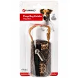 Брелок-диспенсер для пакетів Flamingo Poo Bag Holder сумочка з пакетами для фекалій 15 шт коричневий
