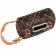 Брелок-диспенсер для пакетів Flamingo Poo Bag Holder сумочка з пакетами для фекалій 15 шт коричневий