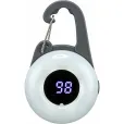 Брелок для собак Trixie Flasher USB круглий, 4х6.5 cм графітовий