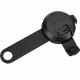 Брелок-ліхтарик для собак Trixie Flasher USB круглий, чорний 3х8 cм