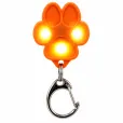 Брелок-ліхтарик для собак Trixie Flasher USB лапка, помаранчевий 35х43 мм