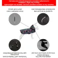 Дощовик-накидка для собак WAUDOG Clothes"Нескінченні світи" з капюшоном L