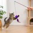 Іграшка для котів WAUCAT Fun Teaser Дражнилка з плетеним м'ячиком 50 см