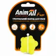Іграшка для собак AnimAll Fun Куля молекула жовта 3 см