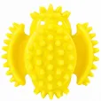Іграшка для собак AnimAll GrizZzly Мультифункціональний м'яч жовтий 7 см