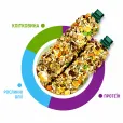 Ласощі для хом'яків, щурів та мишей Padovan Stix Flakes Criceti Палички зі злаковими пластівцями 2 шт 100 г