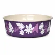 Миска для кошек и собак Croci Roxy Satin с принтом "Botanic" 450 мл
