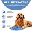 Миска для медленного питания Outward Hound Fun Feeder тетрис средняя синяя