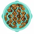 Миска-лабиринт для собак Outward Hound Fun Feeder Wave малая мятная