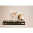 Миски на подставке Harley&Cho Lunch Bar Brown Wood + Black S (на 3 миски)