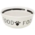 Миски на подставке для собак Trixie Bowl Set Eat on Feet металл/керамика белые 2*600 мл / 9 см