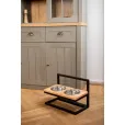 Миски на регулируемой подставке Harley&Cho Lift Natural Wood + Black M