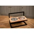 Миски на регулируемой подставке Harley&Cho Lift Natural Wood + Black M