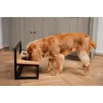 Миски на регулируемой подставке Harley&Cho Lift Natural Wood + Black M