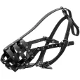 Намордник для собак CoLLaR твердий шкіряний №2 28*9 см чорний