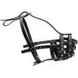 Намордник для собак CoLLaR твердий шкіряний №6 38*8 см чорний