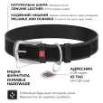 Нашийник для собак WAUDOG Design "Літо" шкіряний XS з QR паспортом 20-28 см / 12 мм білий