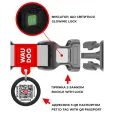 Нашийник для собак WAUDOG Nylon "Луска" нейлоновий S з QR-паспортом 25-35 см / 15 мм