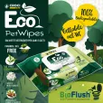 Очищаючі вологі серветки Croci Eco Almond And Shea Butter для собак і котів з ароматом мигдалю та масла каріте 30шт