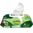 Очищаючі вологі серветки Croci Eco Green Tea With Chlorhexidine для собак і котів з аромаом зеленого чаю та хлорексидином 30шт