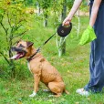 Пакети WAUDOG для прибирання за тваринами біорозкладні 10*7 шт зелені
