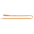 Повідець для собак WAUDOG  Glamour шкіряний XS-S 1.2*122 см  помаранчевий