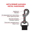 Повідець для собак WAUDOG Nylon "Етно синій" нейлоновий M 2*122 см