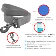 Повідець для собак WAUDOG Waterproof Collartex M 2*183 см чорний