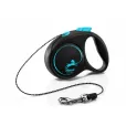 Повідець-рулетка Flexi Black Design XS для собак вагою до 8 кг трос 3 м синя