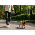 Повідець-рулетка Flexi New Classic S для собак вагою до 12 кг трос 5 м чорна