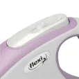 Повідець-рулетка Flexi New Comfort S для собак вагою до 15 кг стрічка 5 м бузкова