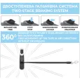 Повідець-рулетка WAUDOG R-leash "Мілітарі" S для собак вагою до 15 кг стрічка 5 м