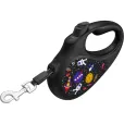 Повідець-рулетка WAUDOG R-leash "NASA" XS для собак вагою до 12 кг стрічка 3 м