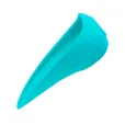 Поїлка-насадка на пляшку WAUDOG Silicone блакитна 165х90 мм