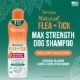 Шампунь TropiClean Flea & Tick "Максимальна сила" від бліх і кліщів для собак 592 мл