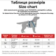 Шлея для собак WAUDOG Re-cotton відновлена бавовна S з ручкою та QR-паспортом Ш 36-42 см / Г 35-50 см / 15 мм блакитна