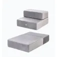 Сходинки Harley&Cho Tetris Double велюр Gray S сірі 36 см