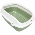 Туалет з рамкою для котів MPS Beta Plus SMALL світло-зелений 43x31x16 см