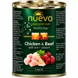 Вологий корм для цуценят Nuevo Dog Junior Chicken & Beef з куркою, яловичиною, рисом та кальцієм 400г