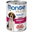 Вологий корм для дорослих собак Monge Fresh Dog Adult Pork Паштет зі свининою 400 г