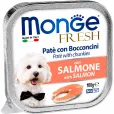 Вологий корм для дорослих собак Monge Fresh Dog Adult Salmon Паштет з лососем 100 г