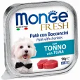 Вологий корм для дорослих собак Monge Fresh Dog Adult Tuna Паштет з тунцем 100 г