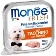 Вологий корм для дорослих собак Monge Fresh Dog Adult Turkey Паштет з індичкою 100 г