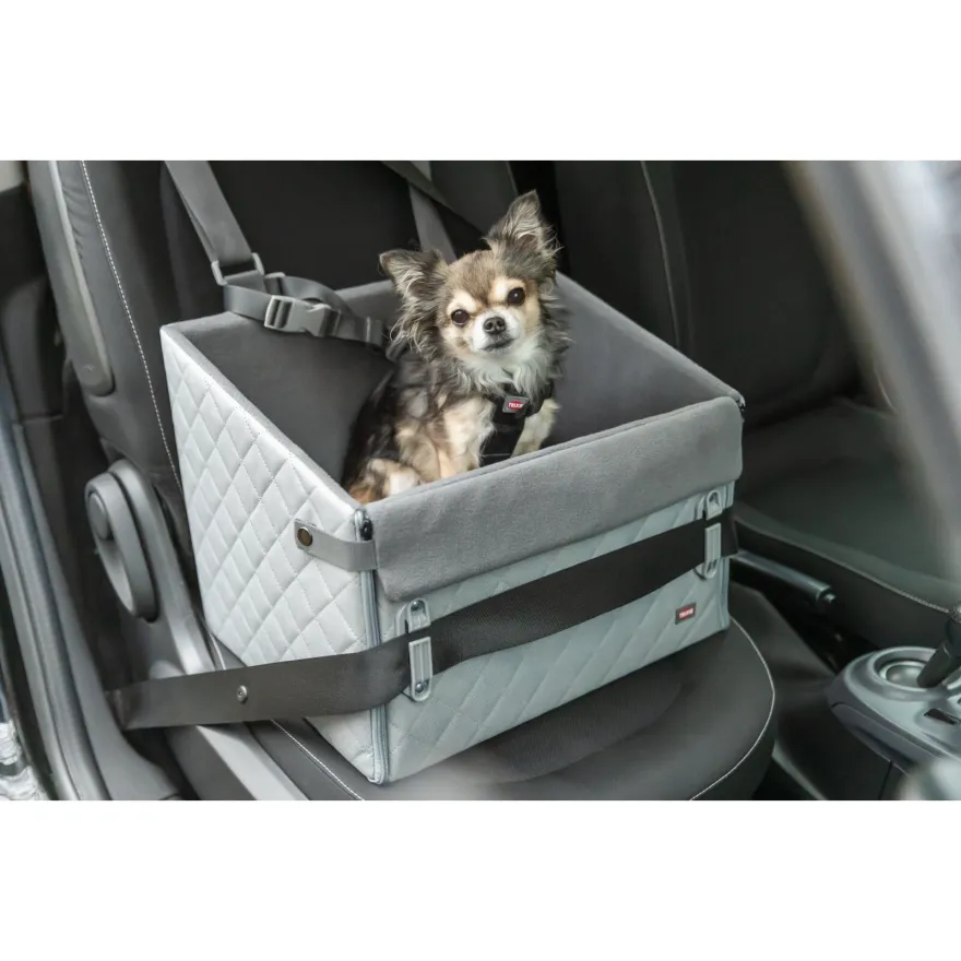 Автокрісло для тварин Trixie поліестер, сіре 32×28,5×41 см