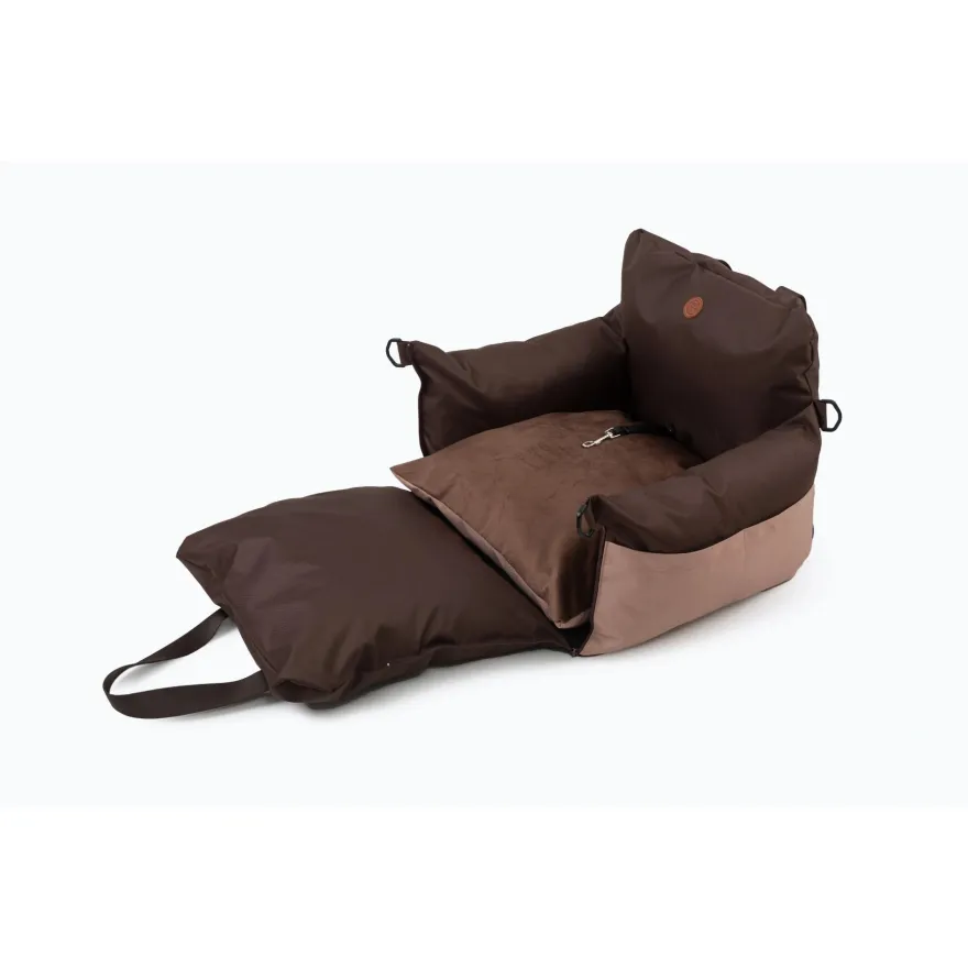 Автокрісло-лежанка в авто Harley&Cho Buggy brown one size коричневий
