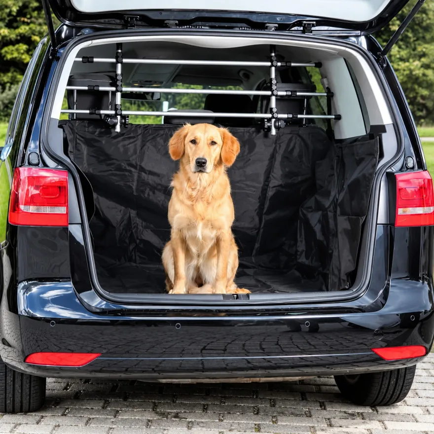 Автомобільна підстилка в багажник для тварин Trixie поліестер чорна 230х170 см