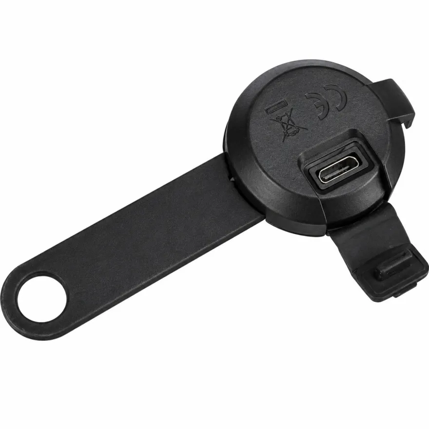 Брелок-ліхтарик для собак Trixie Flasher USB круглий, чорний 3х8 cм