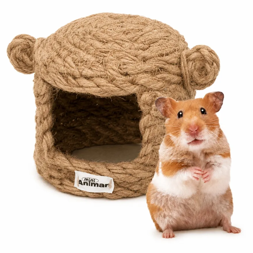 Будиночок для хом'яків MiniAniman Hamster House S плетений 9 см